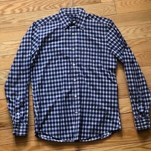 Gap Classic Fit Purple Checkered Button Down